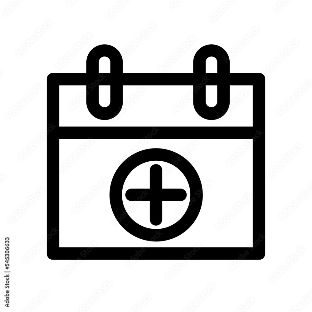 Fototapeta premium Add Calendar Date Schedule Icon