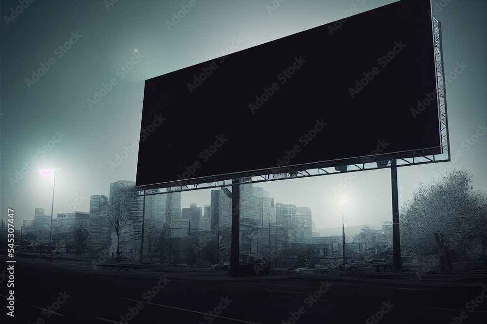Blank billboard mockup concept, city copy space announce. put your image or text, blank space. Blank billboard mockup concept, city copy space announce. put your image or text, blank space.