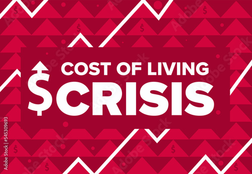 Cost of living crisis graphic banner