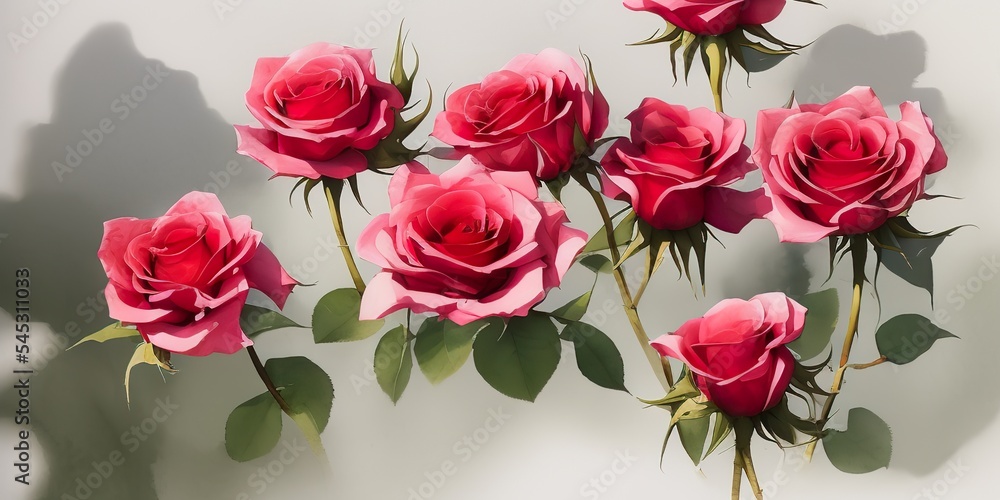 Rosas en acuarela Rosas en acuarela