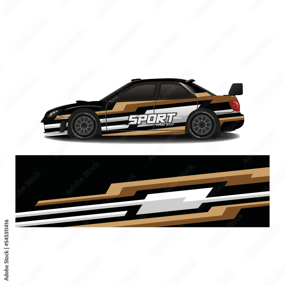 Car decal wrap design vector Car decal wrap design vector