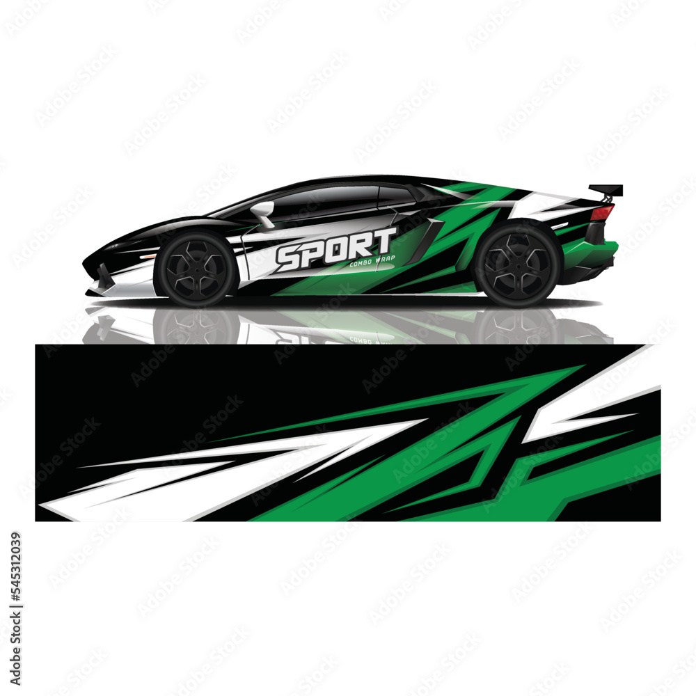 Car decal wrap design vector Car decal wrap design vector