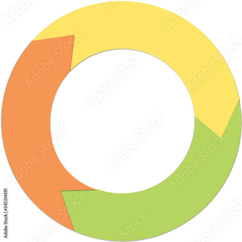 abstract circle pie chart