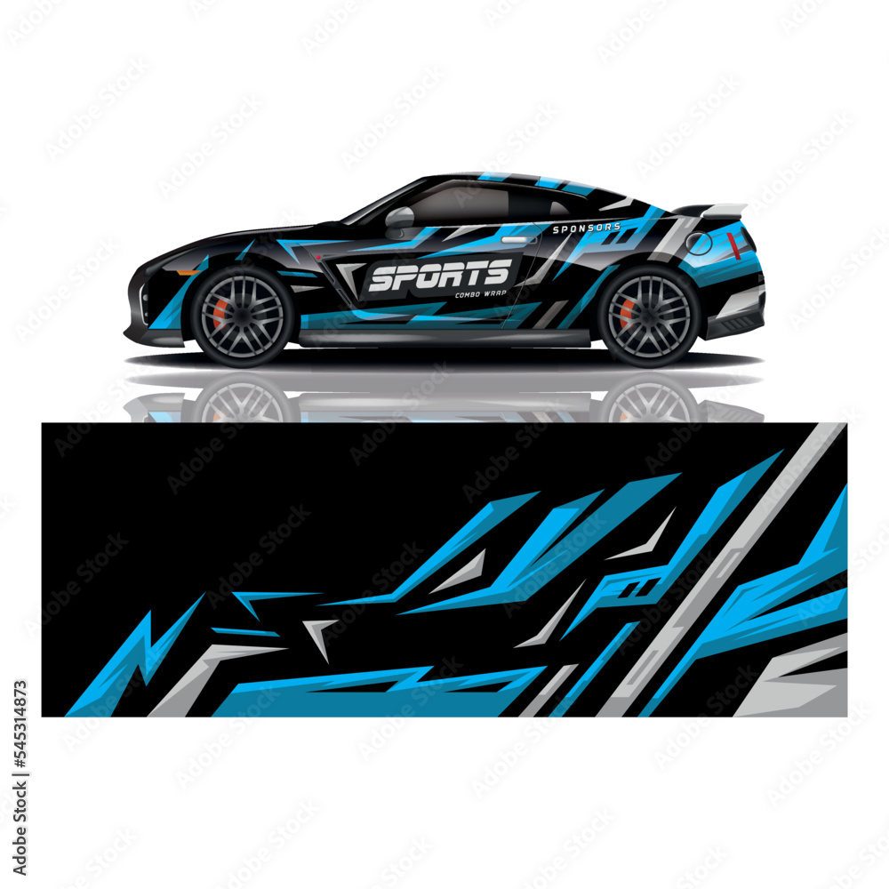 Car decal wrap design vector Car decal wrap design vector