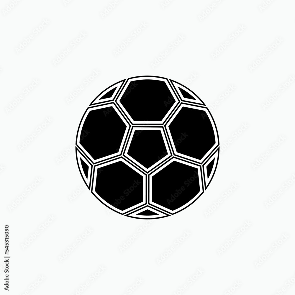 Fototapeta premium Football Icon - Vector, Sign and Symbol for Design, Presentation, Website or Apps Elements. 
