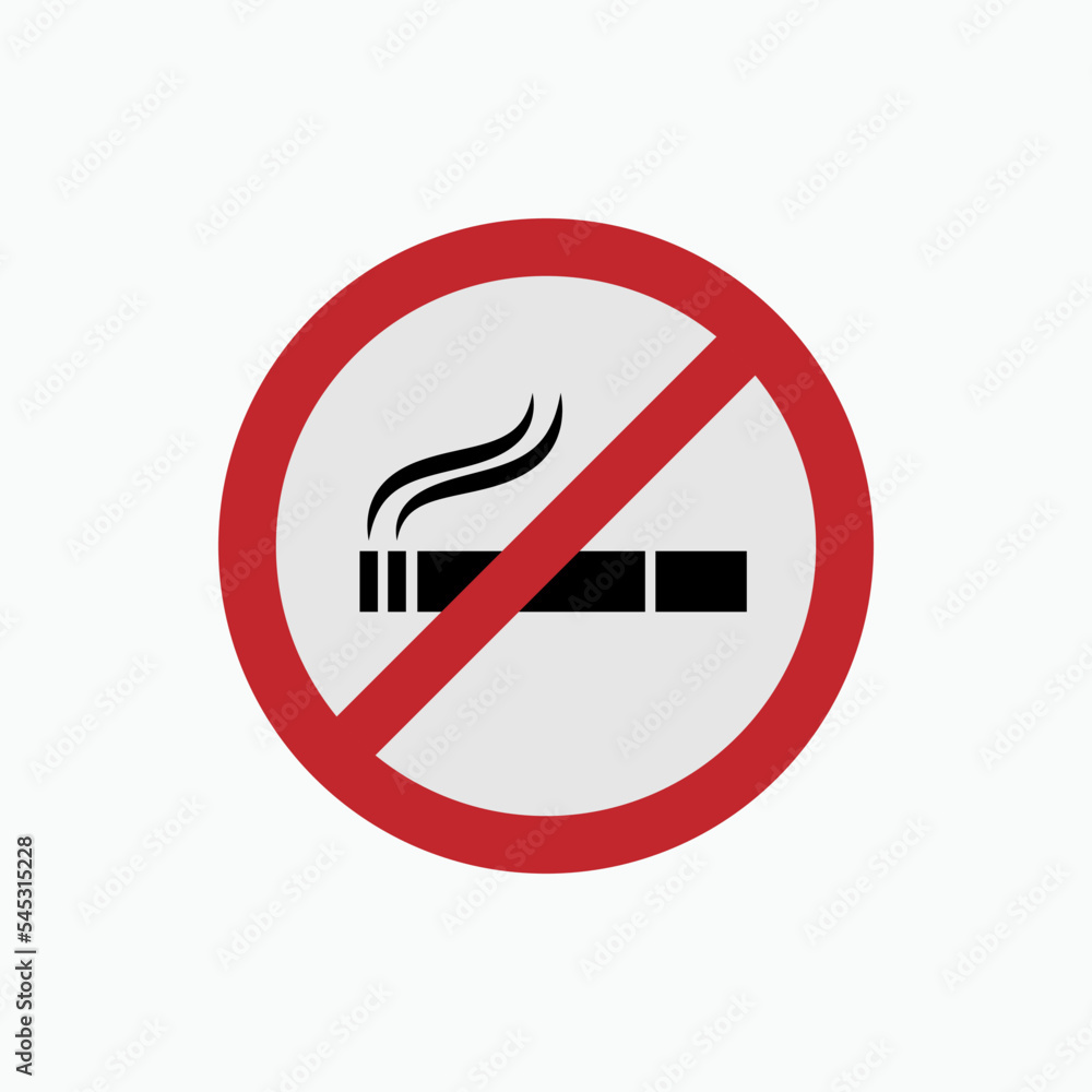 No Smoking Icon - Vector, Sign and Symbol for Design, Presentation, Website or Apps Elements. No Smoking Icon - Vector, Sign and Symbol for Design, Presentation, Website or Apps Elements.