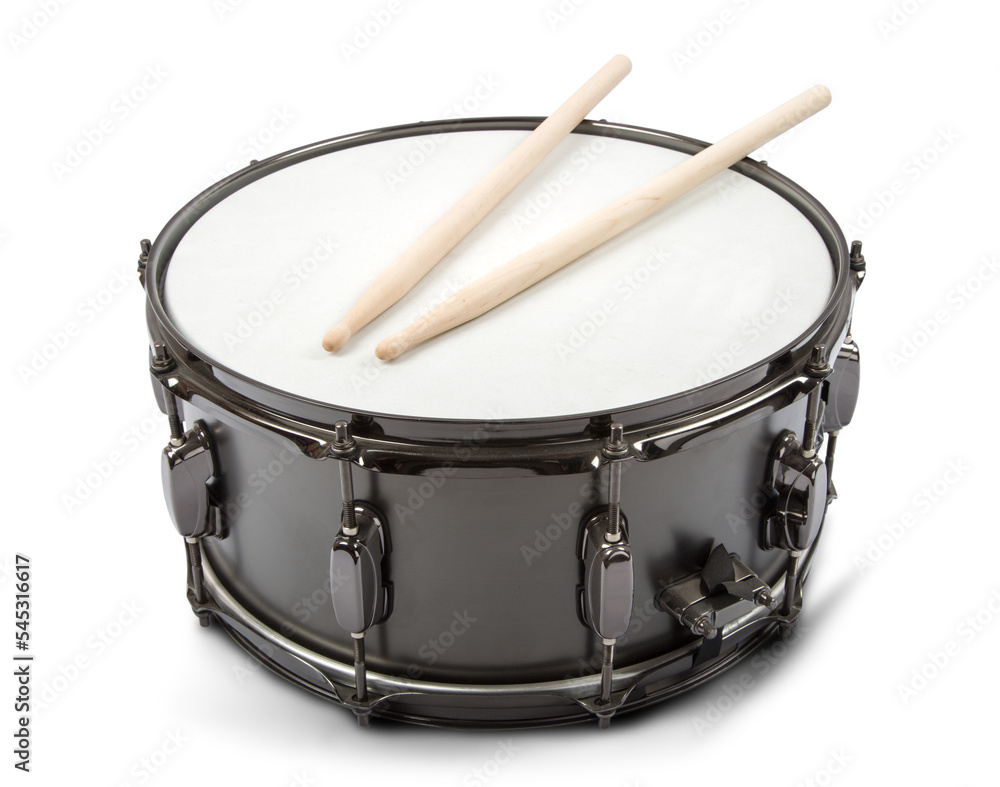 Snare Drum with Path, Percussion Instrument - obrazy, fototapety, plakaty 