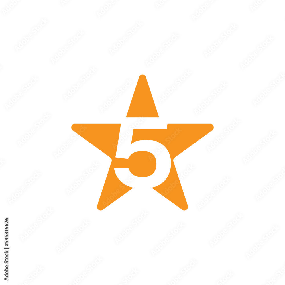 5 stars icon design template vector isolated illustration 5 stars icon design template vector isolated illustration
