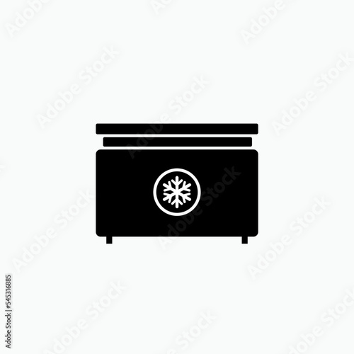 Freezer Icon - Vector, Sign and Symbol for Design, Presentation, Website or Apps Elements.    