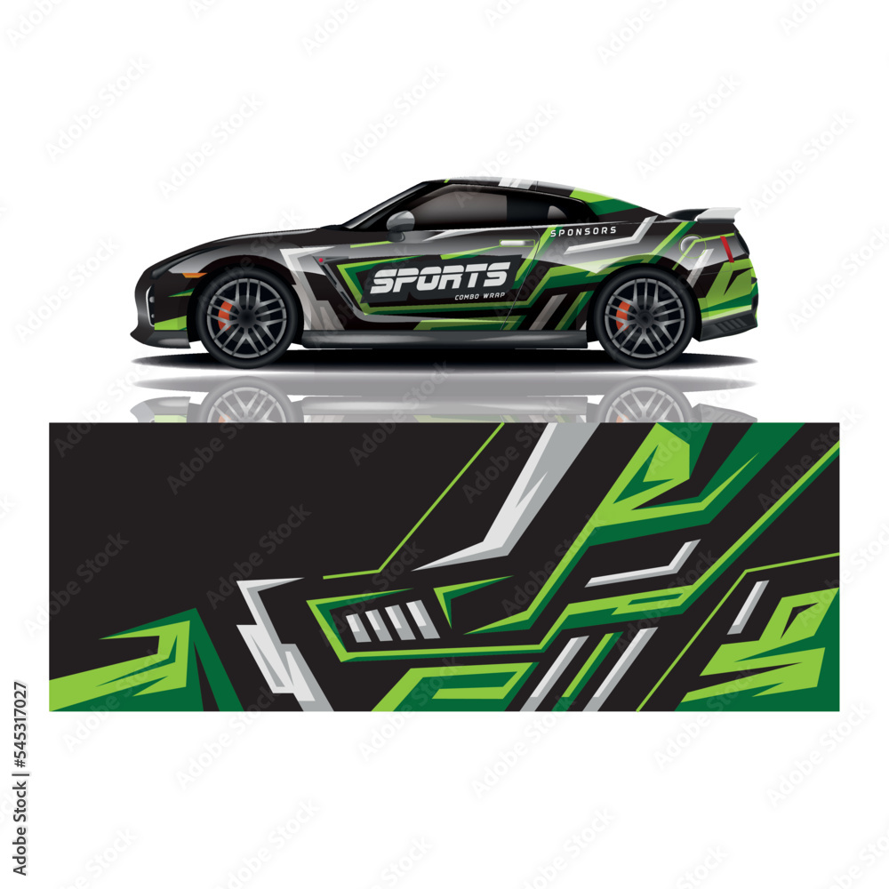 Car decal wrap design vector Car decal wrap design vector
