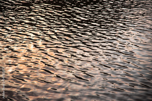 light reflected on water with waves