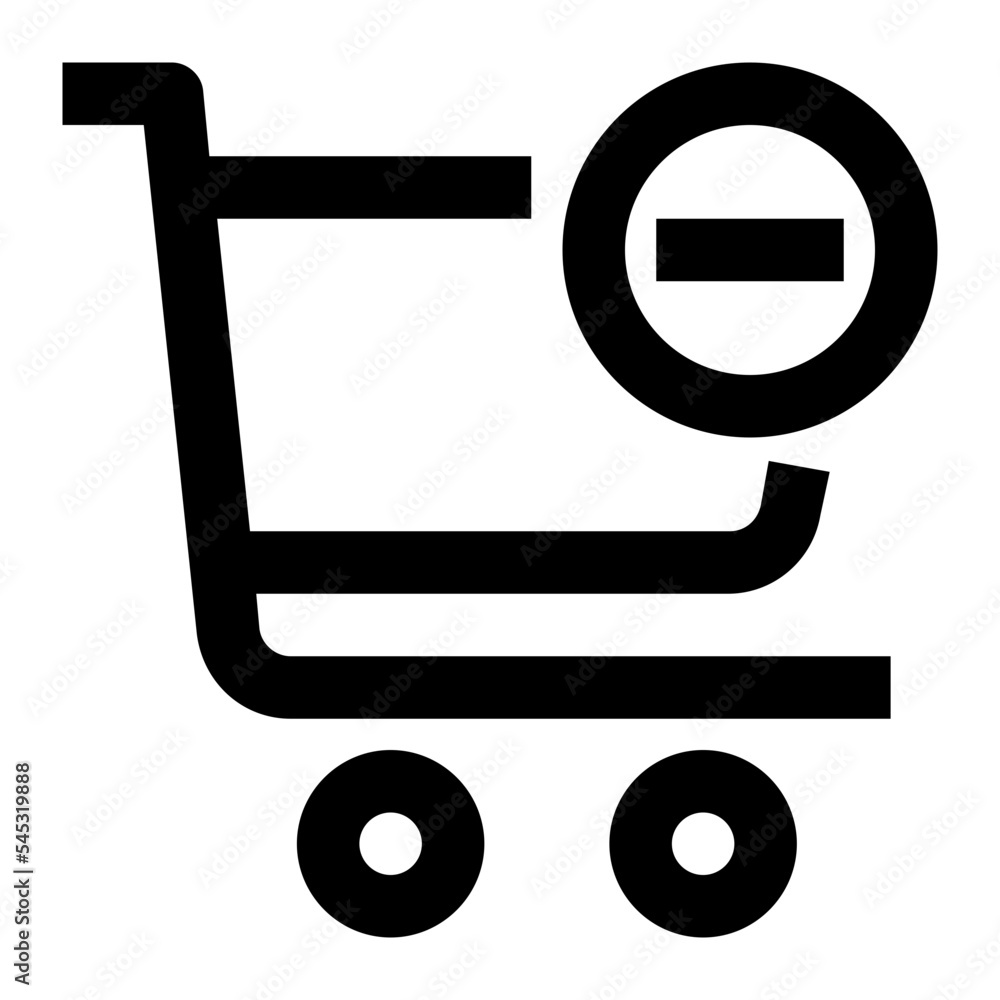 Icon cart With Style Outline Icon cart With Style Outline