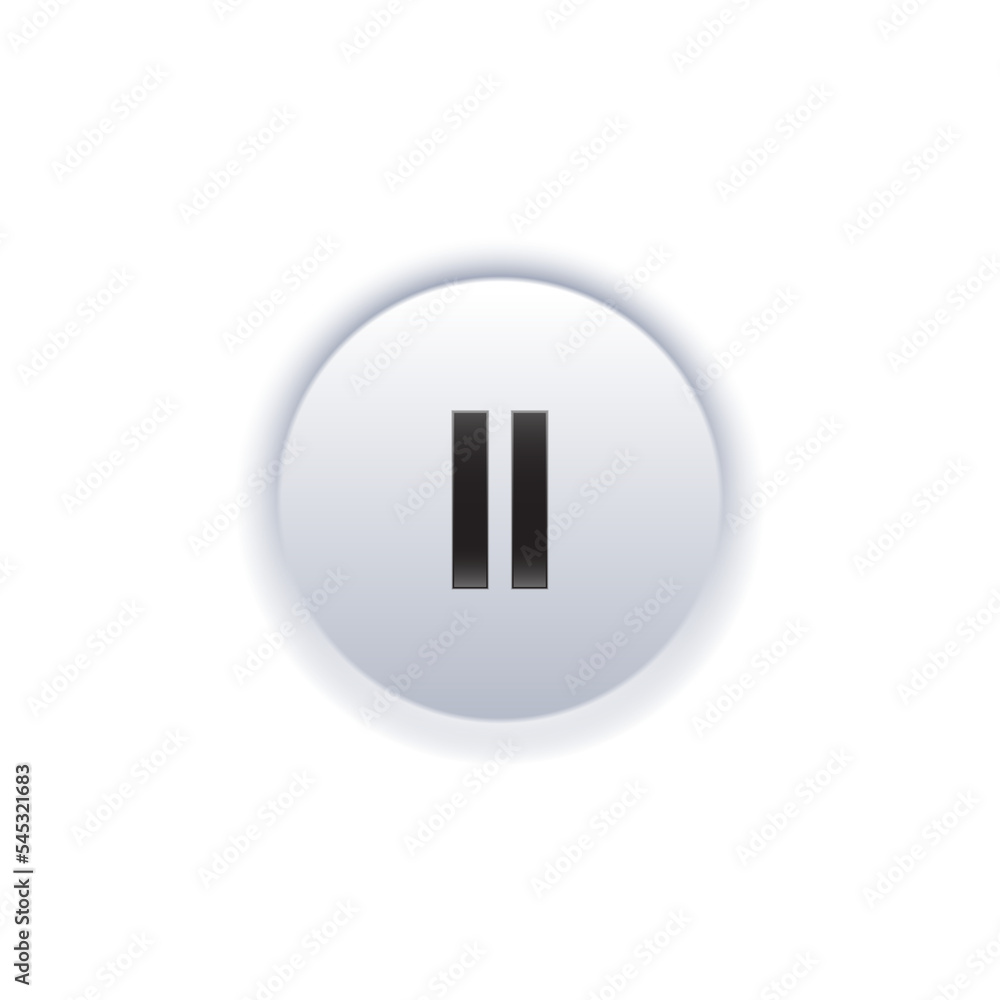 Pause button symbol graphic design. Pause button symbol graphic design.
