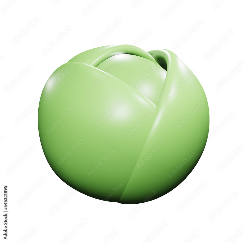 PNG 3d rendering of cabbage vegetable for your content asset needs