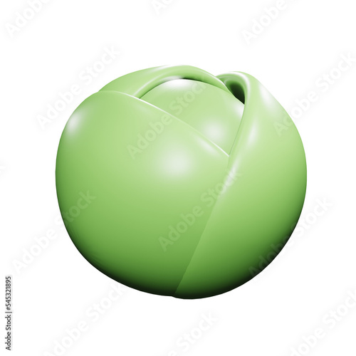 Obraz na płótnie PNG 3d rendering of cabbage vegetable for your content asset needs w salonie