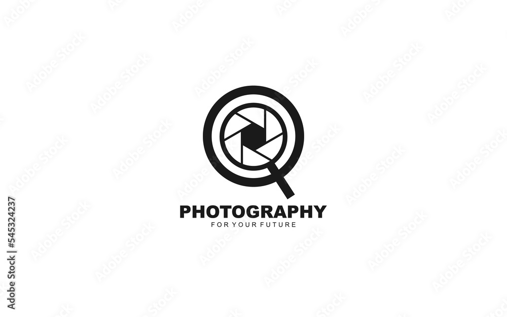 Q logo photography for branding company. camera template vector illustration for your brand. Q logo photography for branding company. camera template vector illustration for your brand.