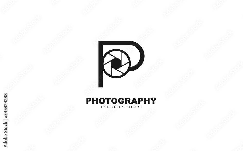P logo photography for branding company. camera template vector illustration for your brand. P logo photography for branding company. camera template vector illustration for your brand.