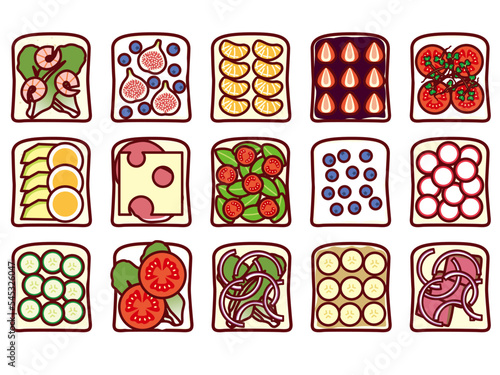 オープンサンド