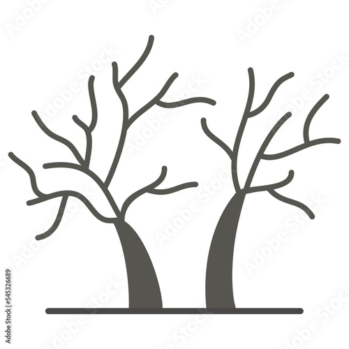 drought trees environment illustration