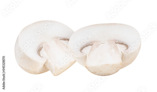 Champignon mushrooms isolated on transparent png