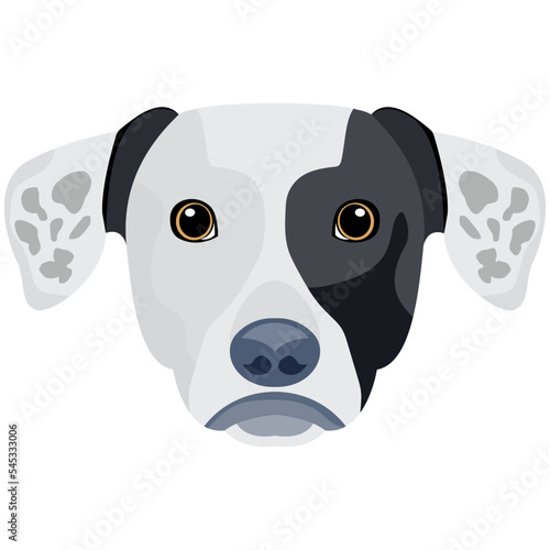 Premium flat icon design of dog 