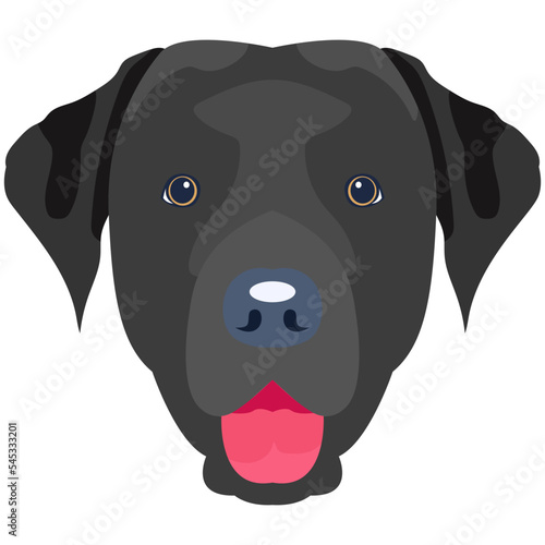 Premium flat icon design of dog 