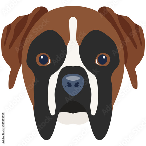 Premium flat icon design of dog 