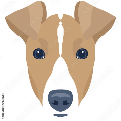 Premium flat icon design of dog 