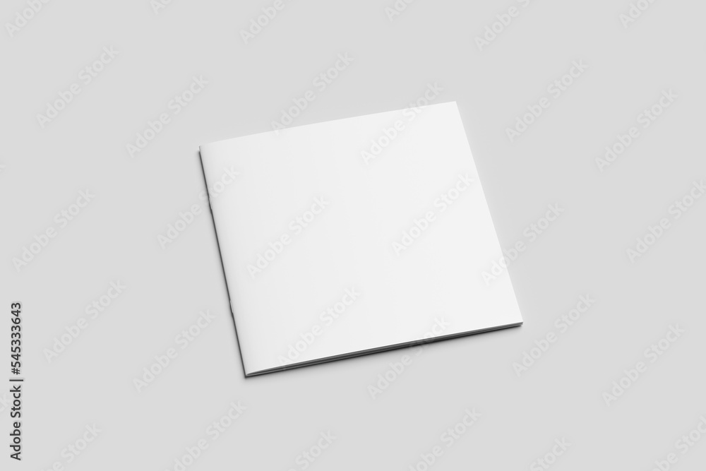 Blank Square Brouchure Mockup Blank Square Brouchure Mockup