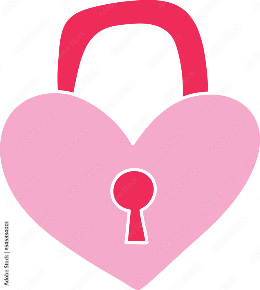 Wedding Lock Valentine Element Illustration Wedding Lock Valentine Element Illustration