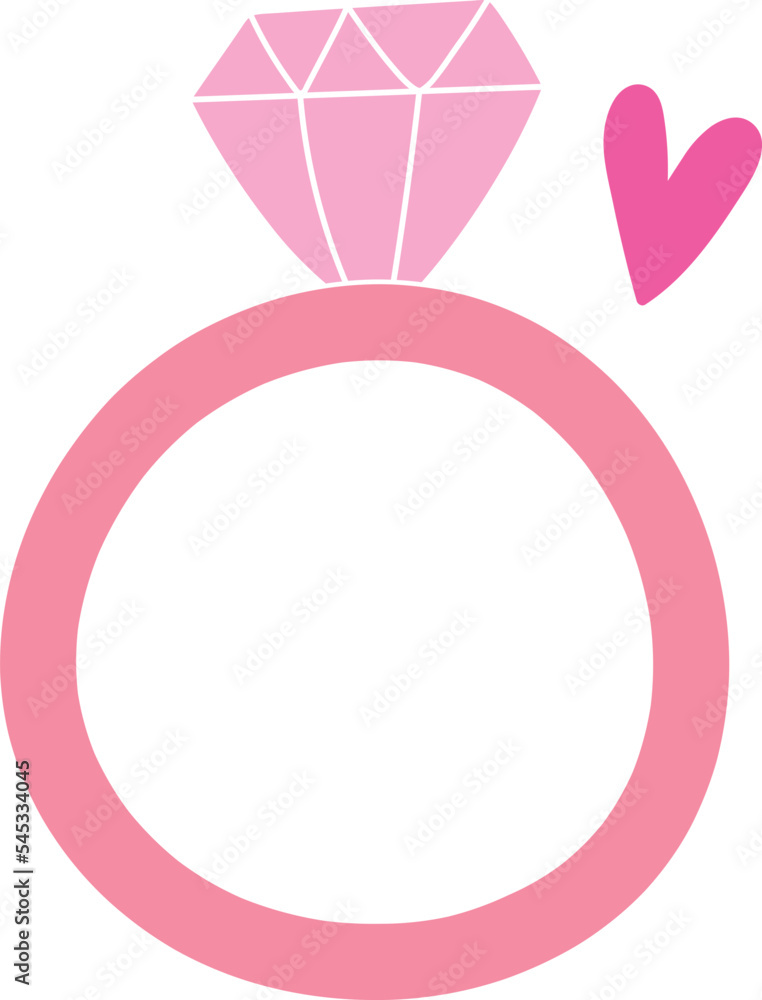 Wedding Ring Valentine Element Illustration Wedding Ring Valentine Element Illustration