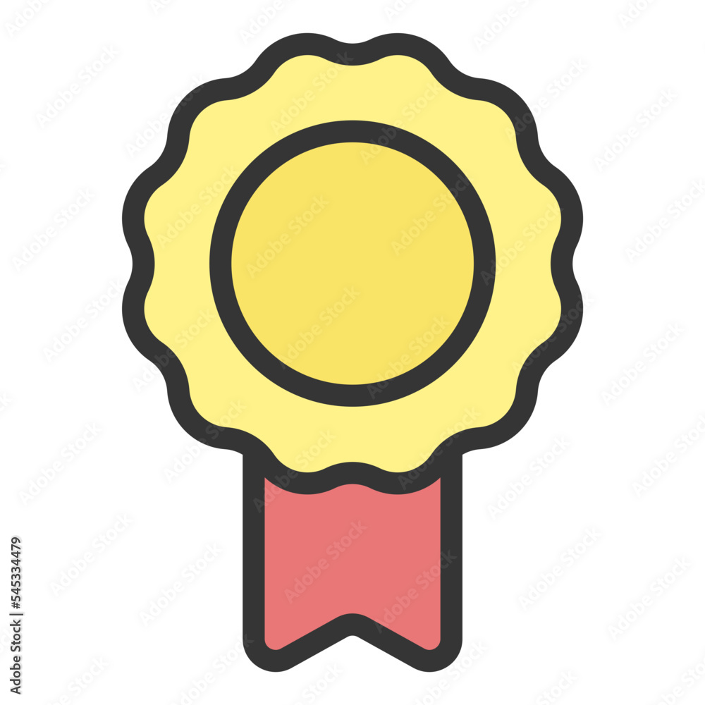 Achievement filled line icon Achievement filled line icon