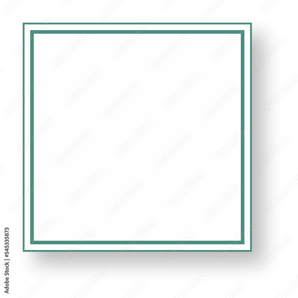 Square frame with shadows on the background. Square frame with shadows on the background.