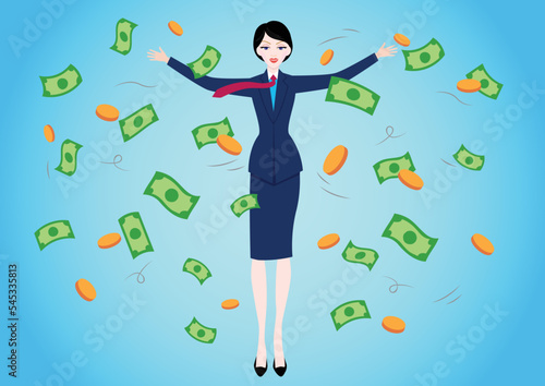 Success businesswoman, Financial freedom