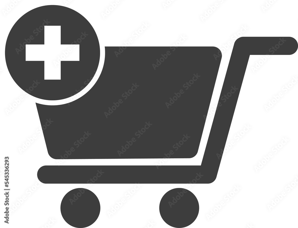 Shopping cart add on order black shadow icon, Shop icon set. Shopping cart add on order black shadow icon, Shop icon set.