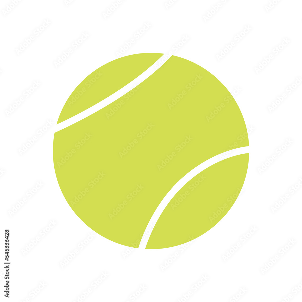 Flat vector illustration in childish style. Hand drawn different tennis balls
