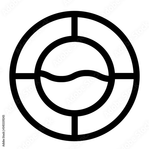 Icon Port Hole With Style Outline