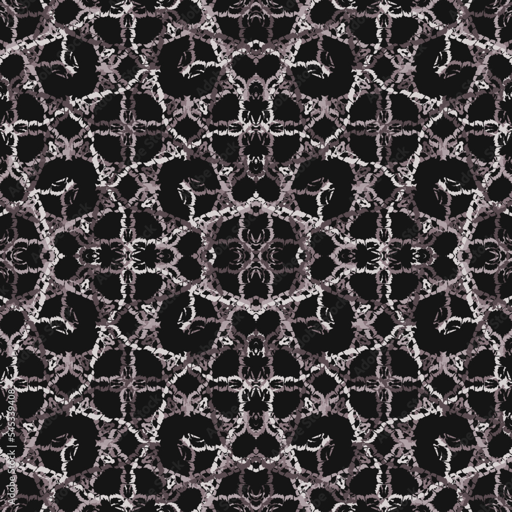 Seamless fractal pattern in vector format for printed fabrics or any ...