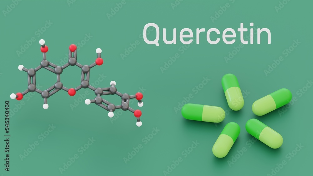 Quercetin plant flavonol from the flavonoid group of polyphenols
