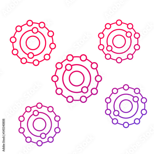 Canvas Print antioxidants icon with gradient, png