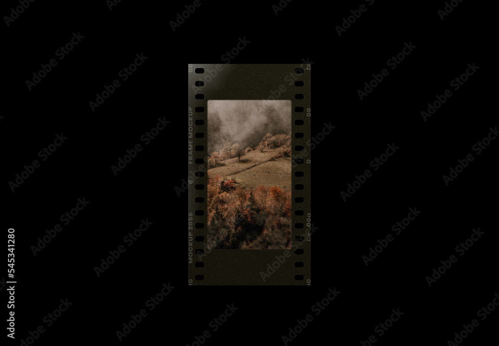 Analog Film Frame Photo Effect Mockup Template Stock Template | Adobe Stock