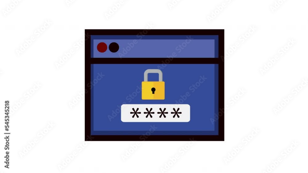 safe secure padlock in website