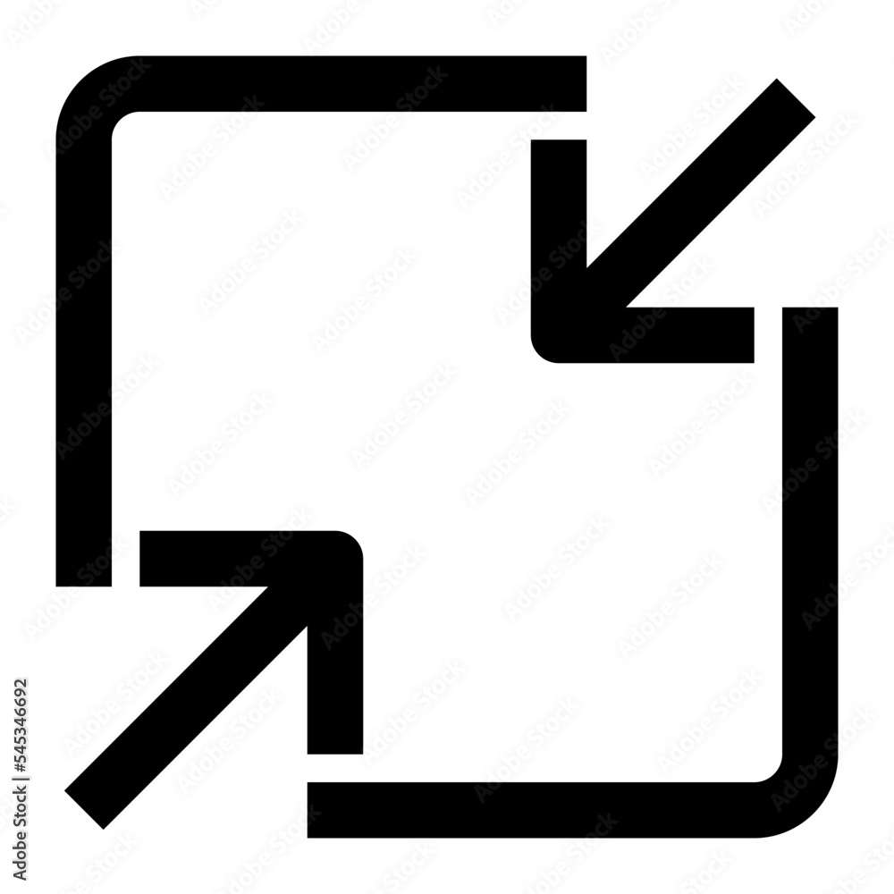 Icon Minimize With Style Outline Icon Minimize With Style Outline