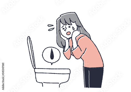 トイレで不正出血に気がついた女性