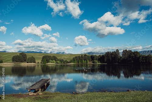 lake and clouds