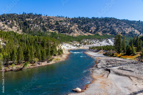 River at Yellowstone netional park. USA.