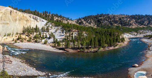 River at Yellowstone netional park. USA.