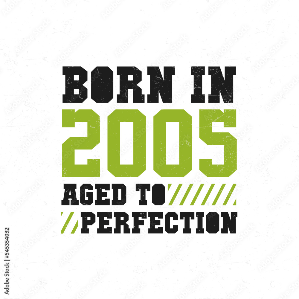 Fototapeta premium Born in 2005. Birthday celebration for those born in the year 2005