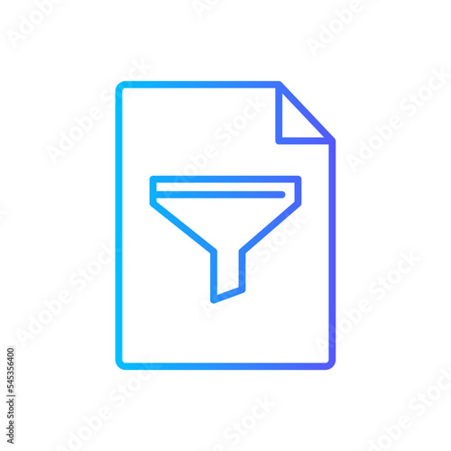 funnel gradient icon