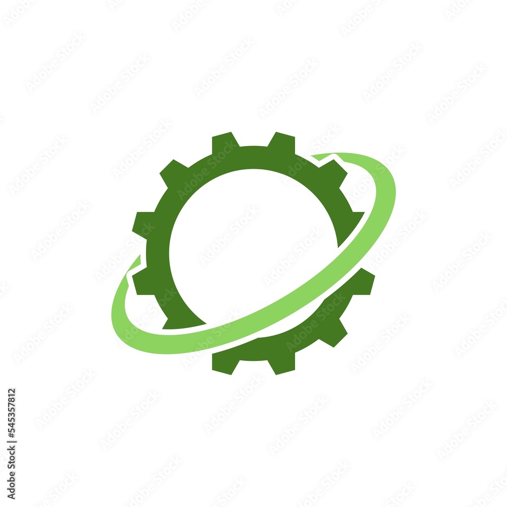 Gear Template Logo isolated on white background Gear Template Logo isolated on white background